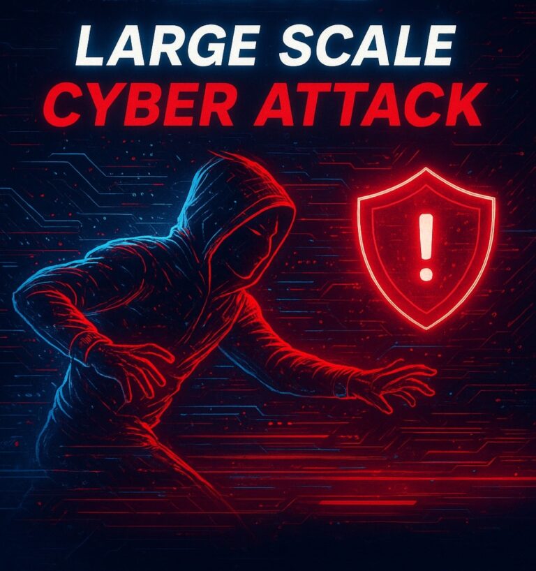 Large scale cyber attack